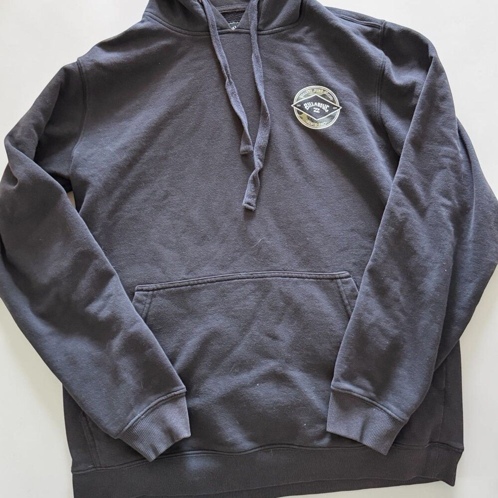 Vintage Y2K Billabong Hoodie Pullover Black Men Large